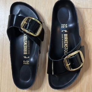 BIRKENSTOCK Madrid Big Buckle High Shine Black